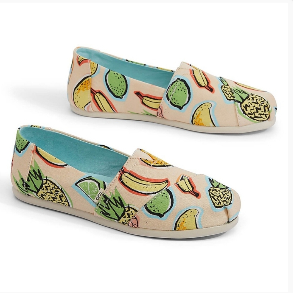 TOMS Women's Alpargata Shoes Pink Cuban Fruit